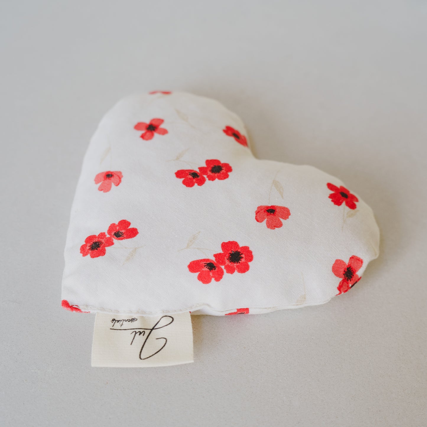 Coeur réconfort - Fleurs rouges